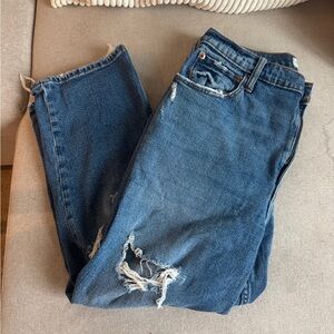 Abercrombie & Fitch The Ankle Straight Ultra High Rise